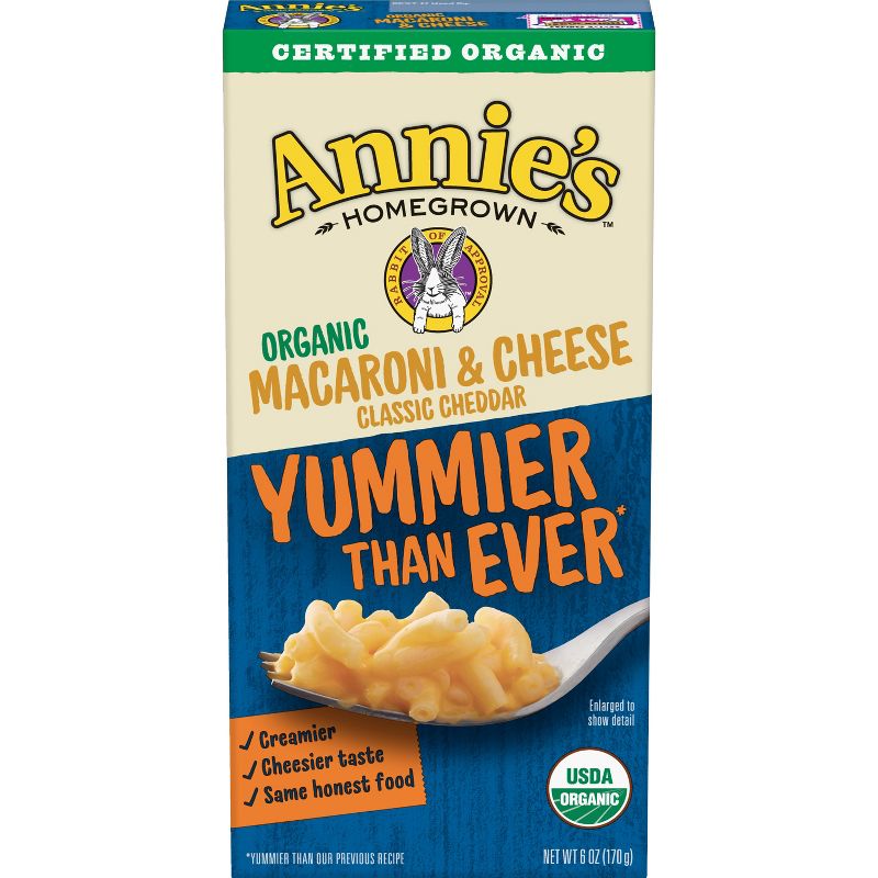 Annie's Homegrown Organic Macaroni & Cheese Classic 6oz