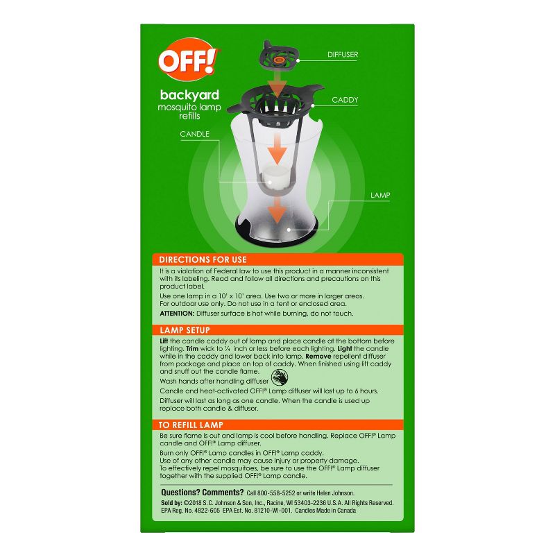 OFF! 2pk Mosquito Lamp Refill