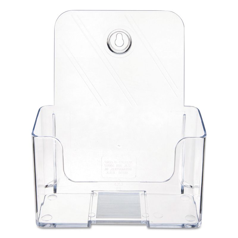 Deflecto DocuHolder for Countertop or Wall Mount Use 6-1/2w x 3-3/4d x 7-3/4h Clear 74901