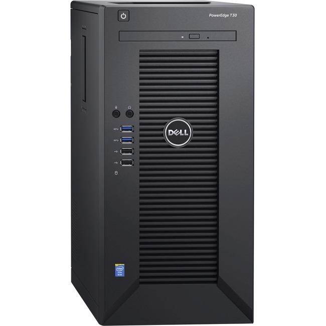 Dell PowerEdge T30 Mini-tower Server - 1 x Intel Xeon E3-1225 v5 Quad-core (4 Core) 3.30 GHz - 8 GB Installed DDR4 SDRAM - 1 TB (1 x 1 TB) Serial ATA/600 HDD - Serial ATA/600 Controller - 290 W
