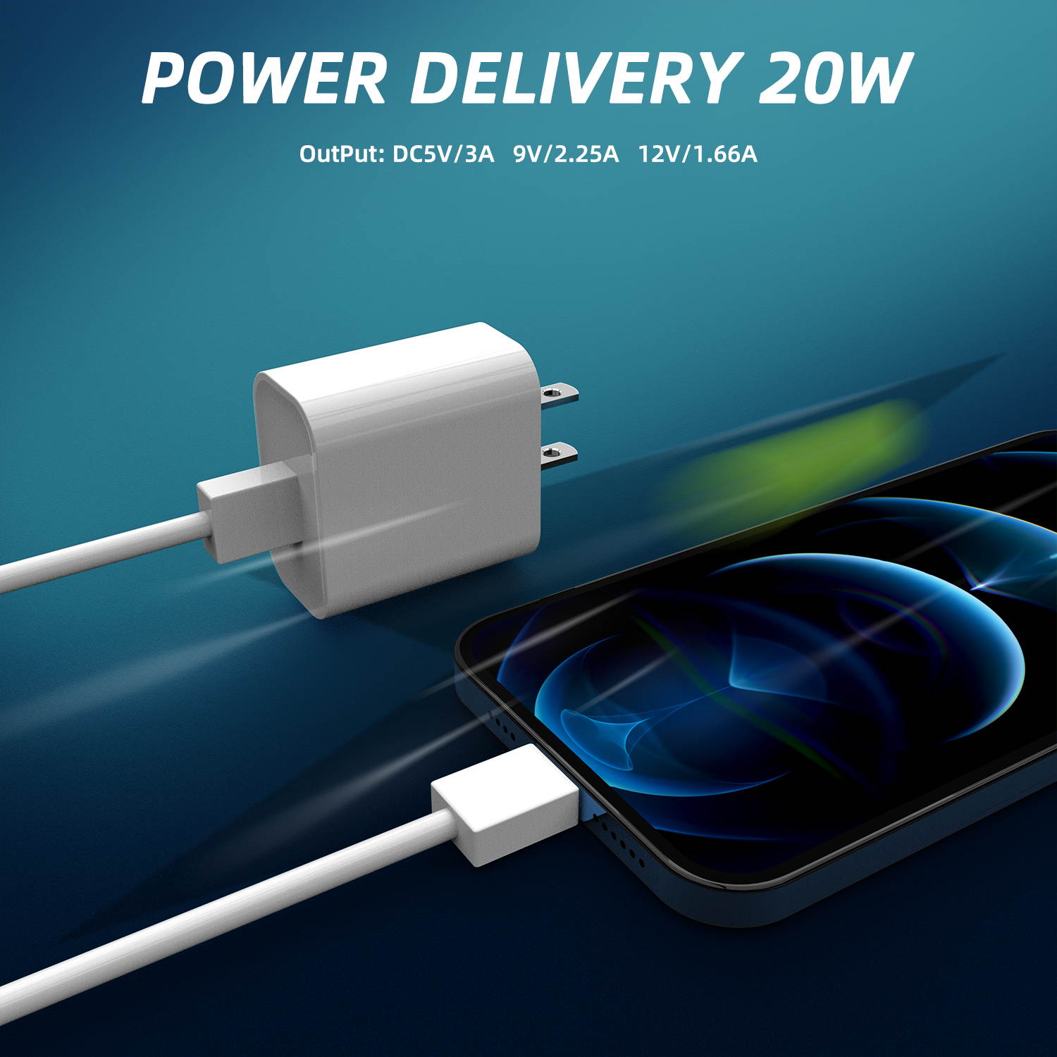 DONWELL For iPhone 12/12 Min/12 Pro/12Pro Max,SE 11 Pro MAX X XS XR 8 AirPods Pro iPad (2020),Macbook, 20W USB Type C Wall Fast Charger PD Power Port Adapter ,White Plug ,Quick charger