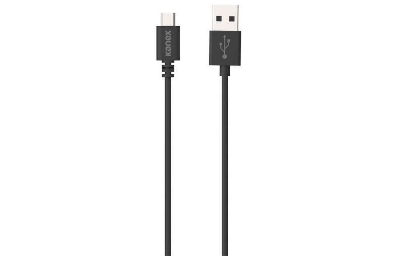 Kanex Micro USB to USB-A Sync and Charge Cable 1.6 feet (0.5 meter) -  Black (2-Pack)
