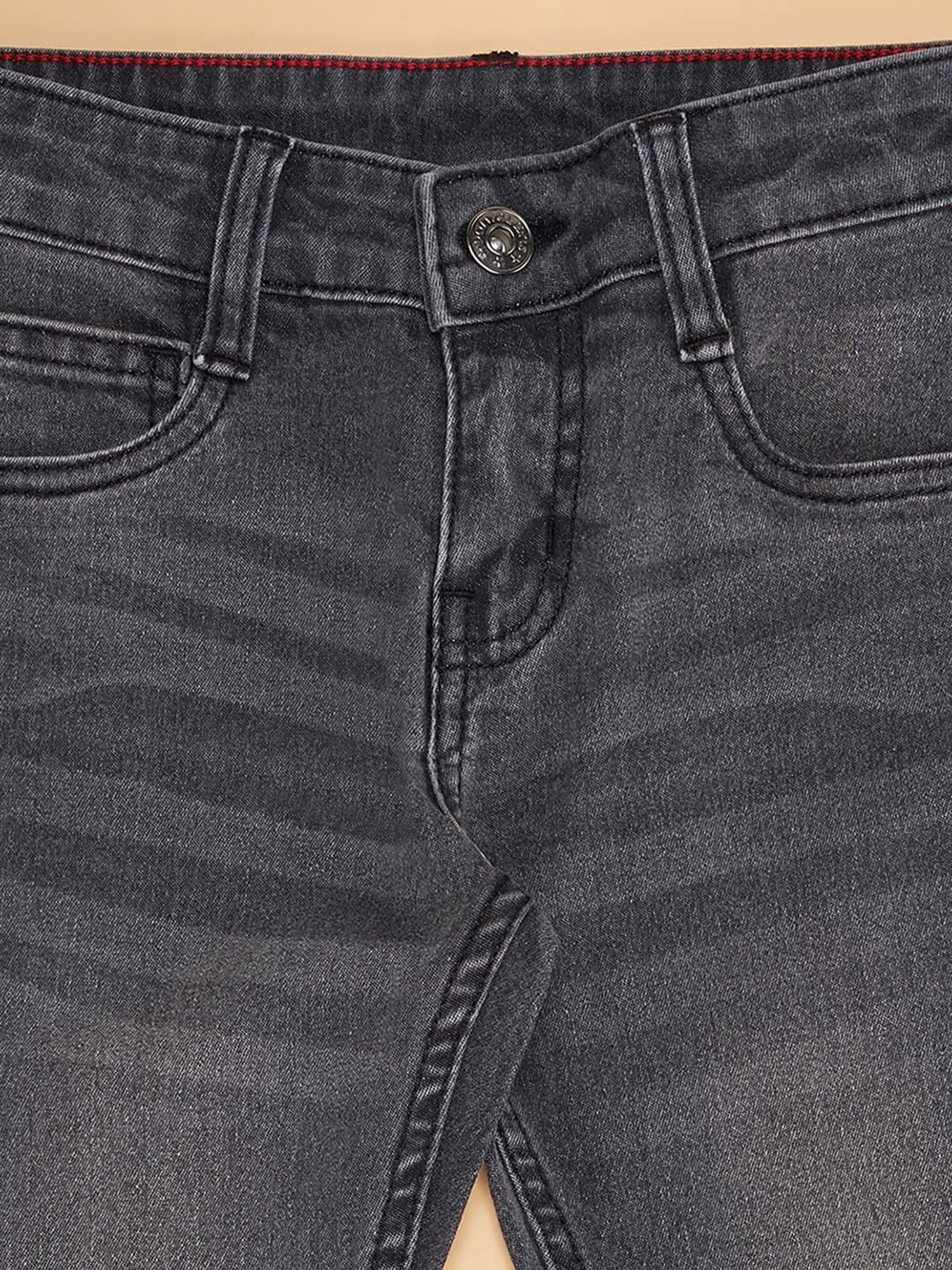 Palm Tree Boys Grey Washed Jeans