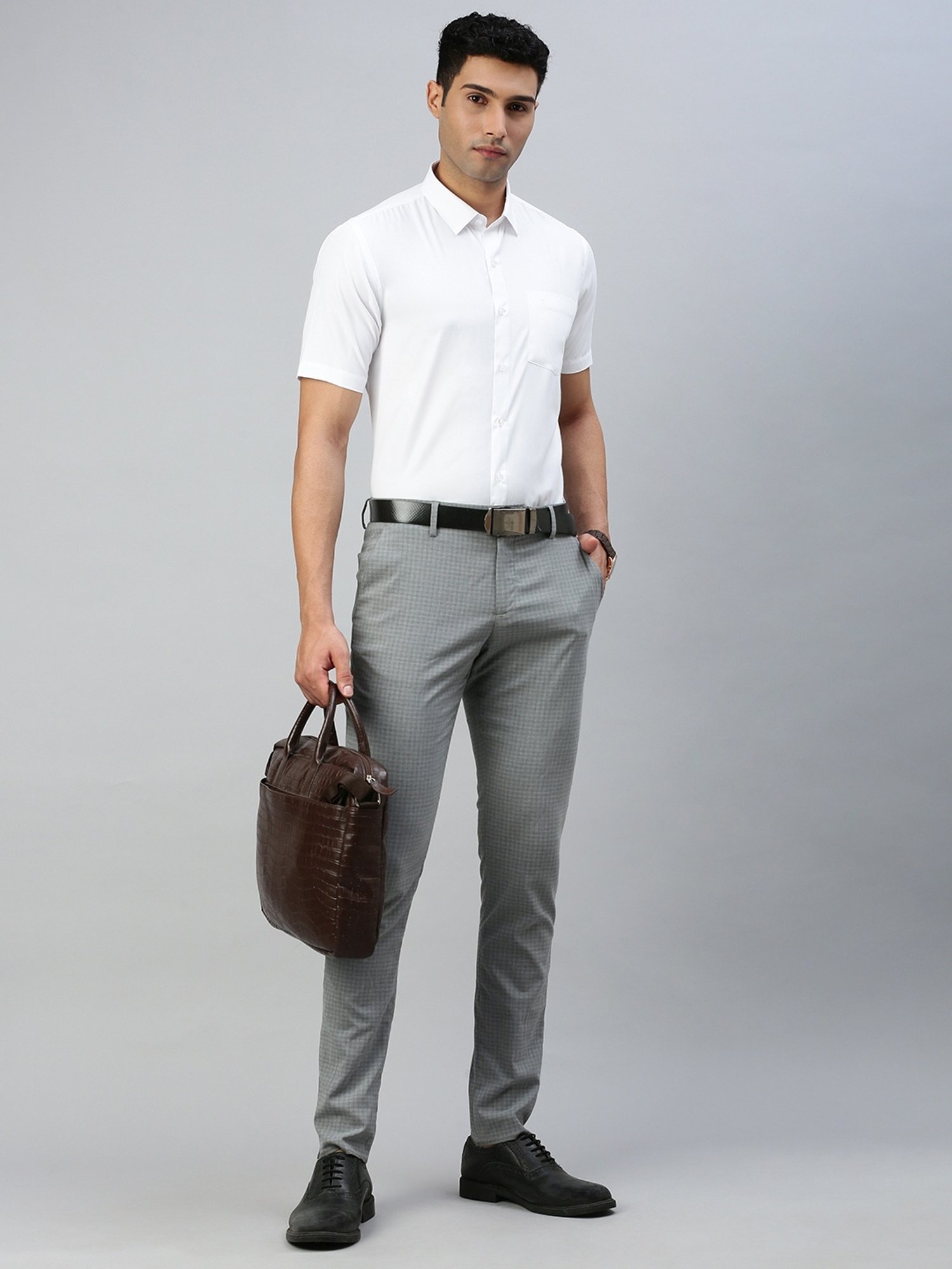 Ramraj White Regular Fit Shirt - Pack Of 2