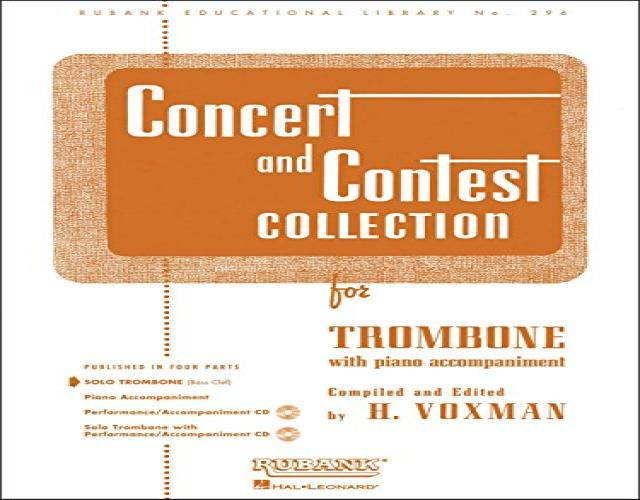 Hal Leonard Concert And Contest Collection for Solo Trombone Solo Part Only