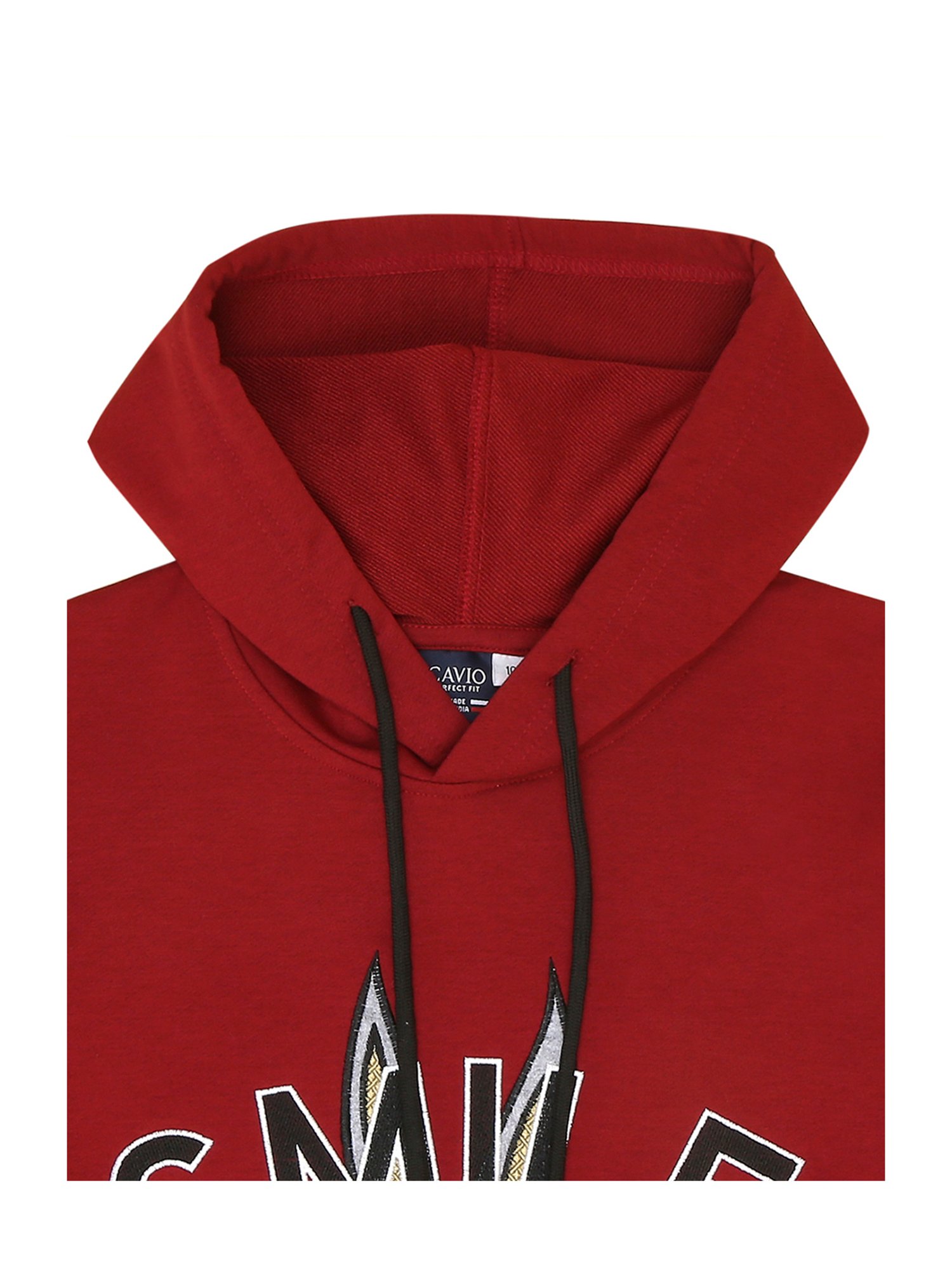 Cavio Kids Maroon Printed Full Sleeves T-Shirt