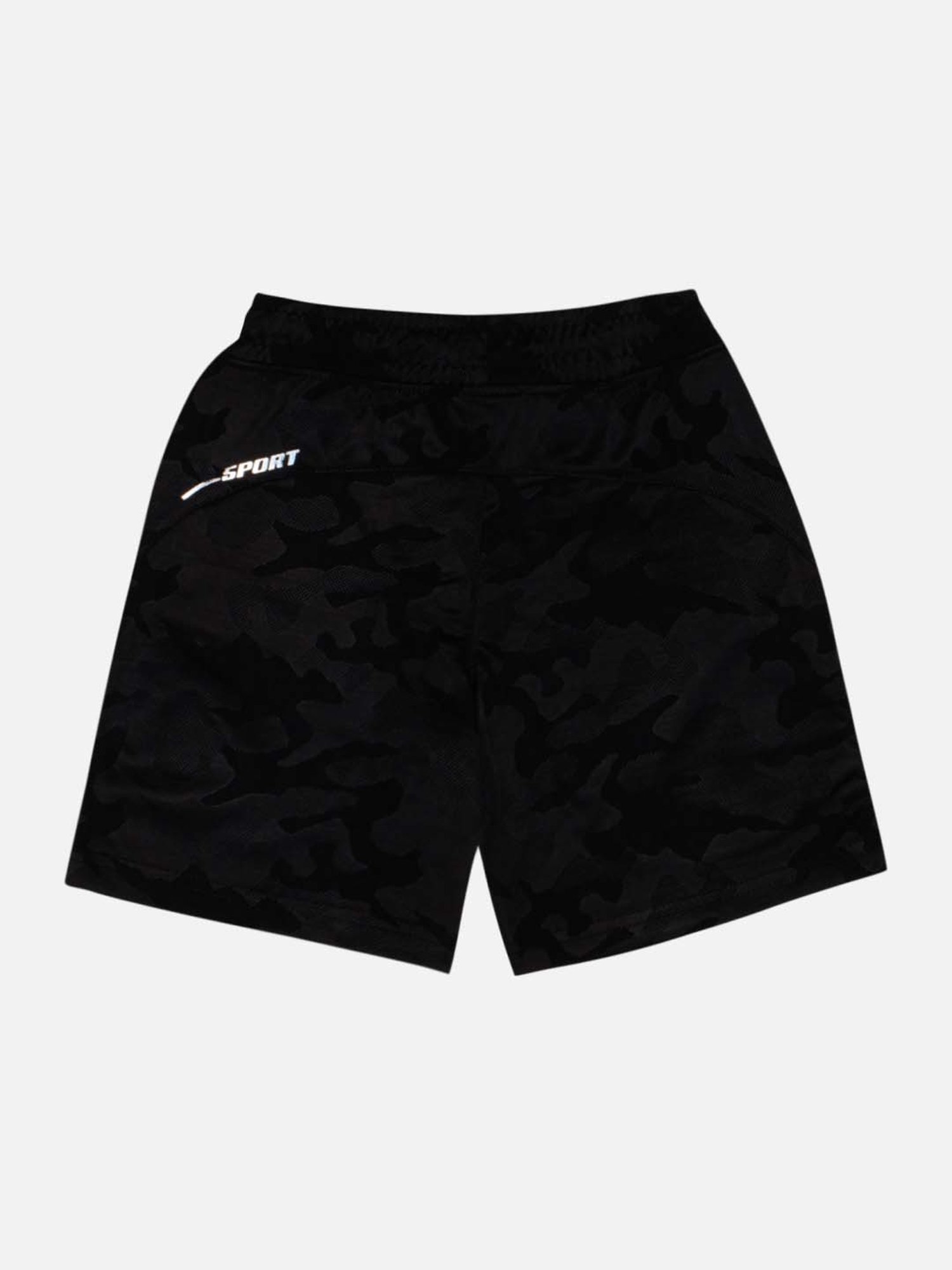 Bodycare Kids Black Cotton Printed Shorts