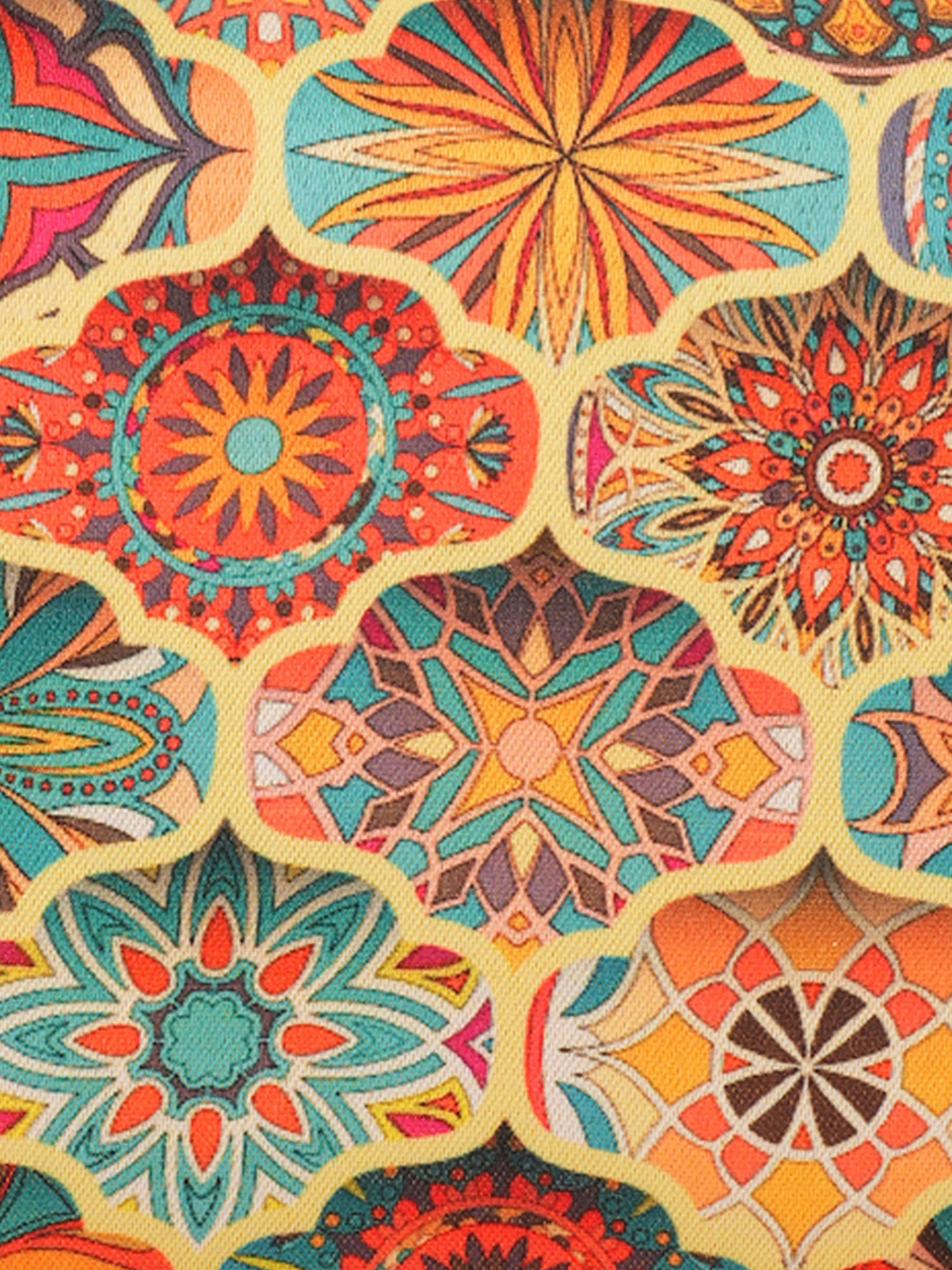 Glo By Globus Multi Ethnic Motifs Printed Party Small Clutch