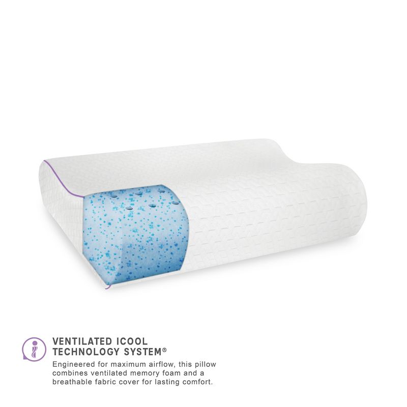 Downlite Soft White Goose Down Hypoallergenic Pillow &ndash; Perfect for Stomach Sleepers Standard