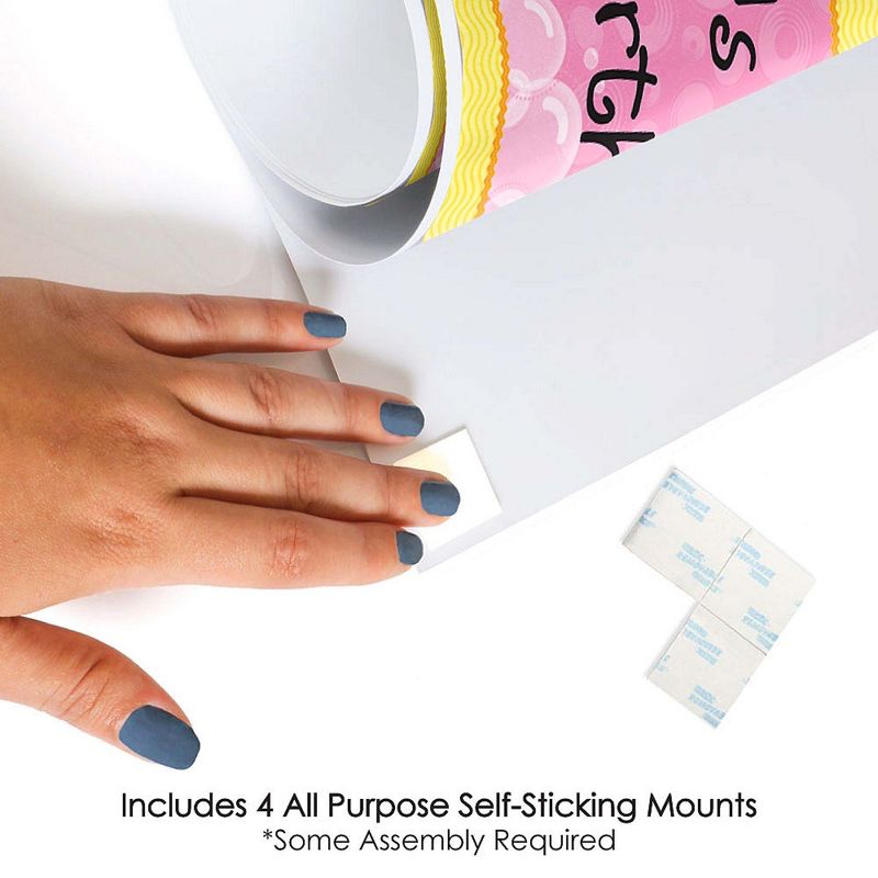 Big Dot of Happiness Blue Elephant - Boy Happy Birthday Decorations Party Banner