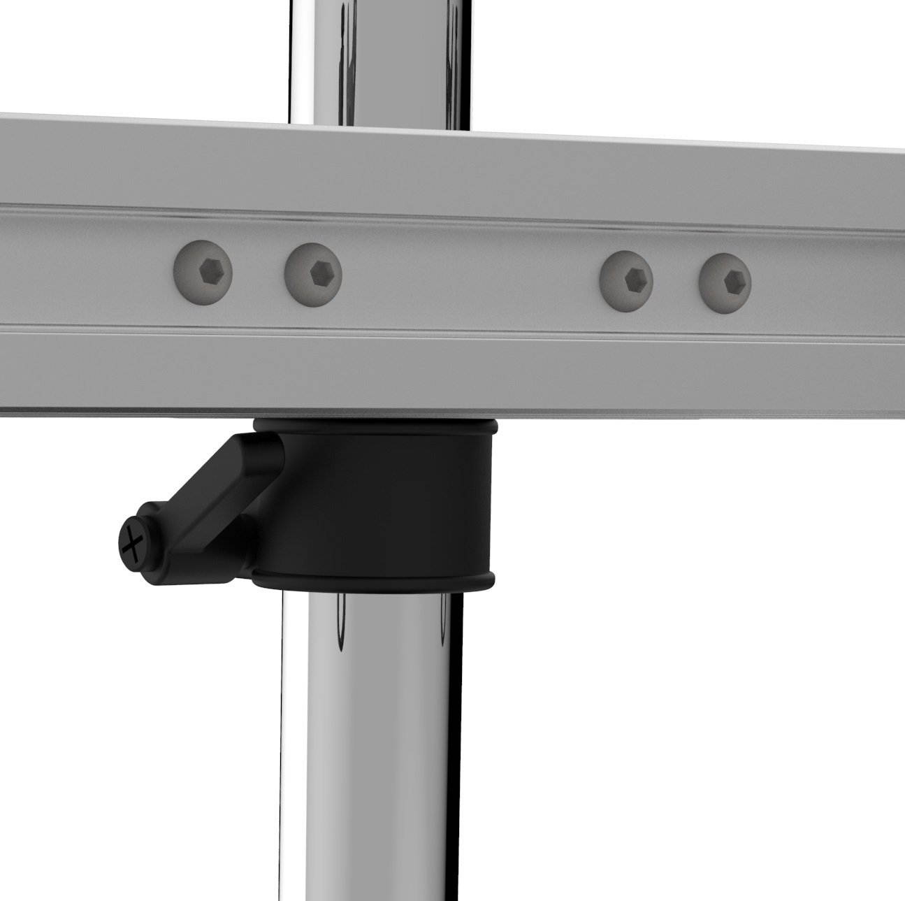 XtremPro Dual LCD Monitor Desk Stand Mount, Adjustable Tilt &plusmn;15&deg;, 360 Rotation, Fits 2 Screens 15" to 24" VESA Up to 100 x 100, 17.6lbs per Arm & Anti-theft kit w/ Optional Grommet Base -Silver(41022)