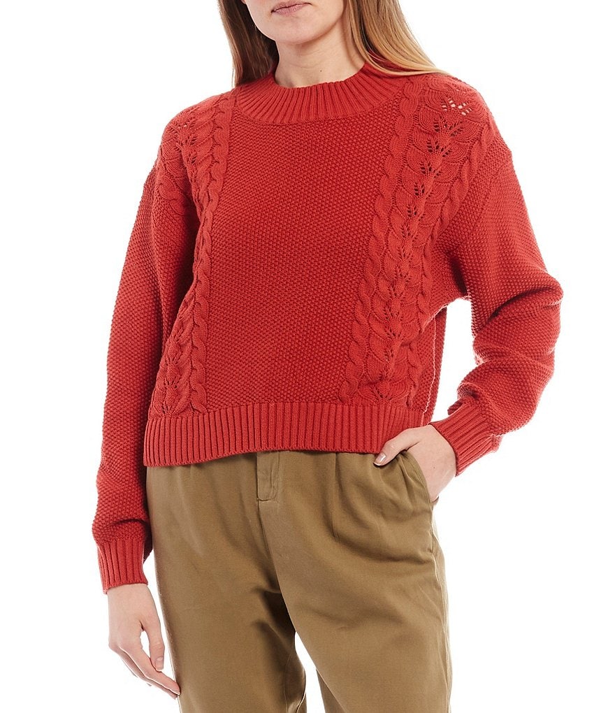 Billabong Long-Sleeve Great Escape Cropped Sweater
