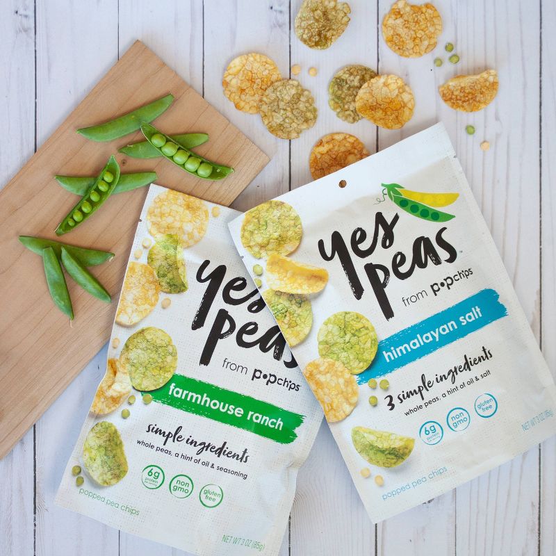 Popchips Yes Pea's Himalayan Salt Vegetable Chips - 3oz