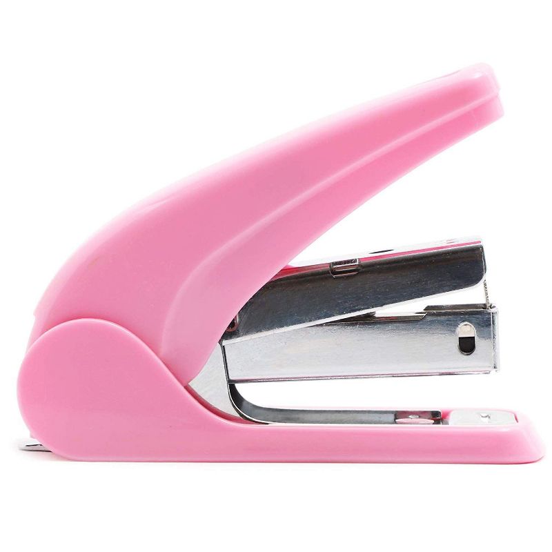 Paper Junkie 3 Pack Alloy Steel Mini Stapler Set, Pastel Colors