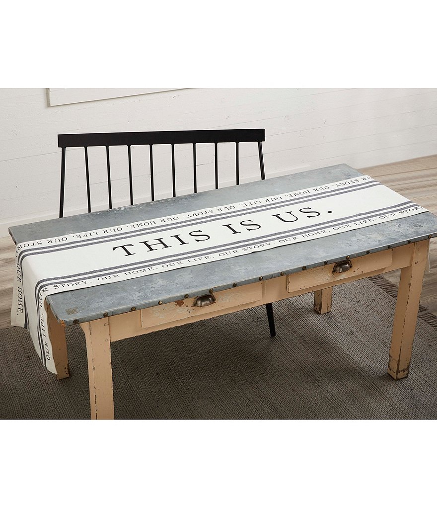 Mud Pie Circa This Is Us Table Runner