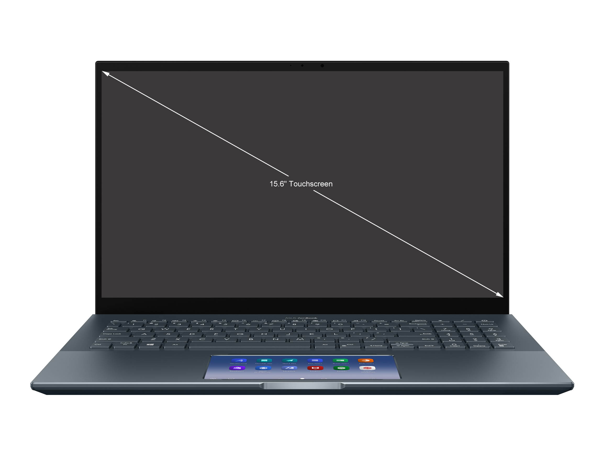 ASUS ZenBook Pro 15 OLED Ultra-Slim Laptop 15.6" 4K UHD OLED NanoEdge Bezel Touch Display, Intel Core i7-10750H, GeForce GTX 1650 Ti, 16GB RAM, 1TB PCIe SSD, Windows 10 Pro, Pine Grey, UX535LI-IH77T
