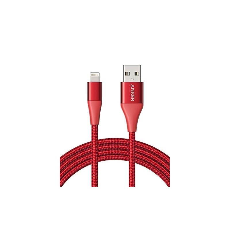 Powerline+ II Lightning Cable 6ft MFi Certified for Flawless Compatibility with iPhone X88 Plus77 Plus66 Plus55S and MoreRed