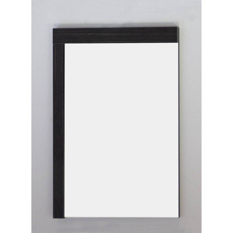 23.5" D1 Modern Plywood Melamine Mirror Dark Gray - American Imaginations