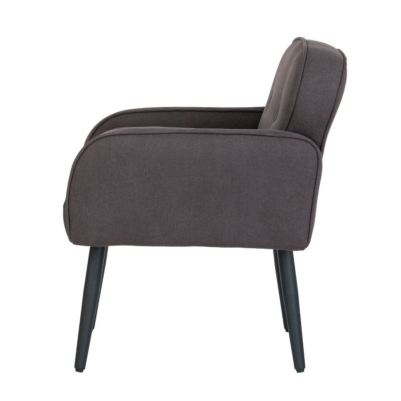 Purmly Upholstered Accent Chair Charcoal/Black - Holly & Martin