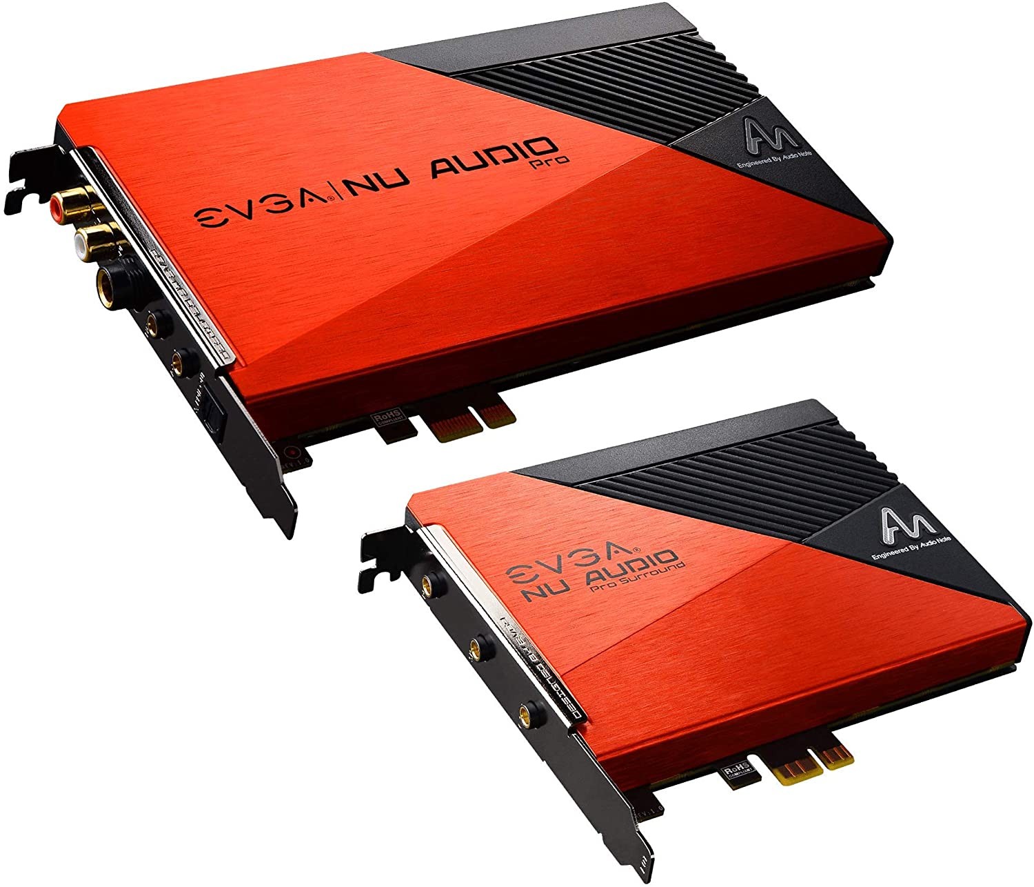 EVGA NU Audio Pro 7.1, 712-P1-AN21-KR, 7.1 Surround, Lifelike Audio, PCIe, RGB LED, Backplate, Designed with Audio Note