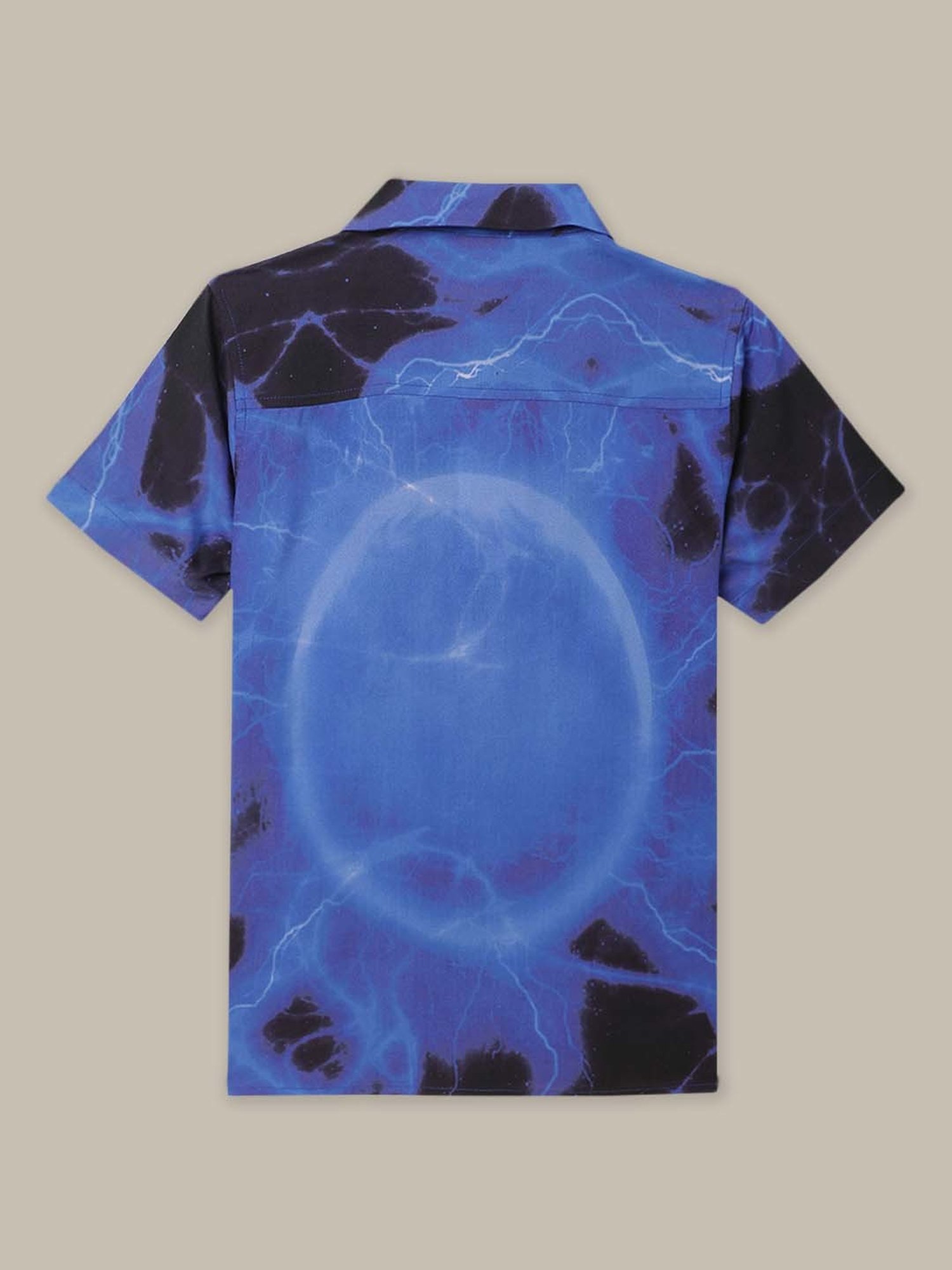 Kidsville Blue & Yellow Printed Dragon Ball Z Shirt