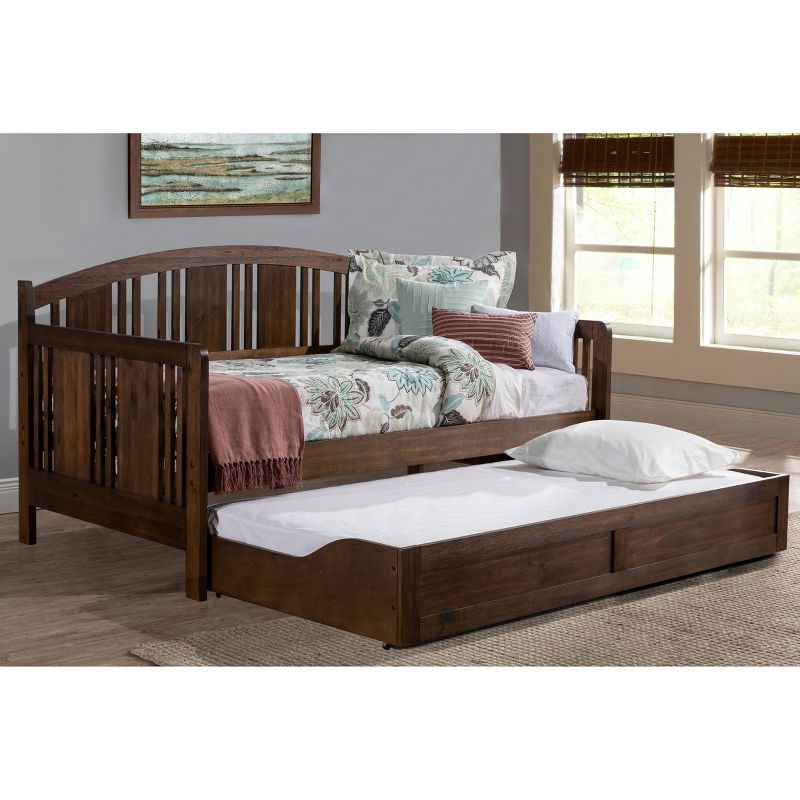 Dana Wood Daybed With Trundle Unit Twin Brushed Acacia - Hillsdale Furniture