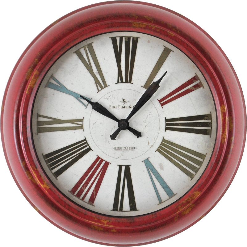 Firstime & Co. Red Relic Wall Clock