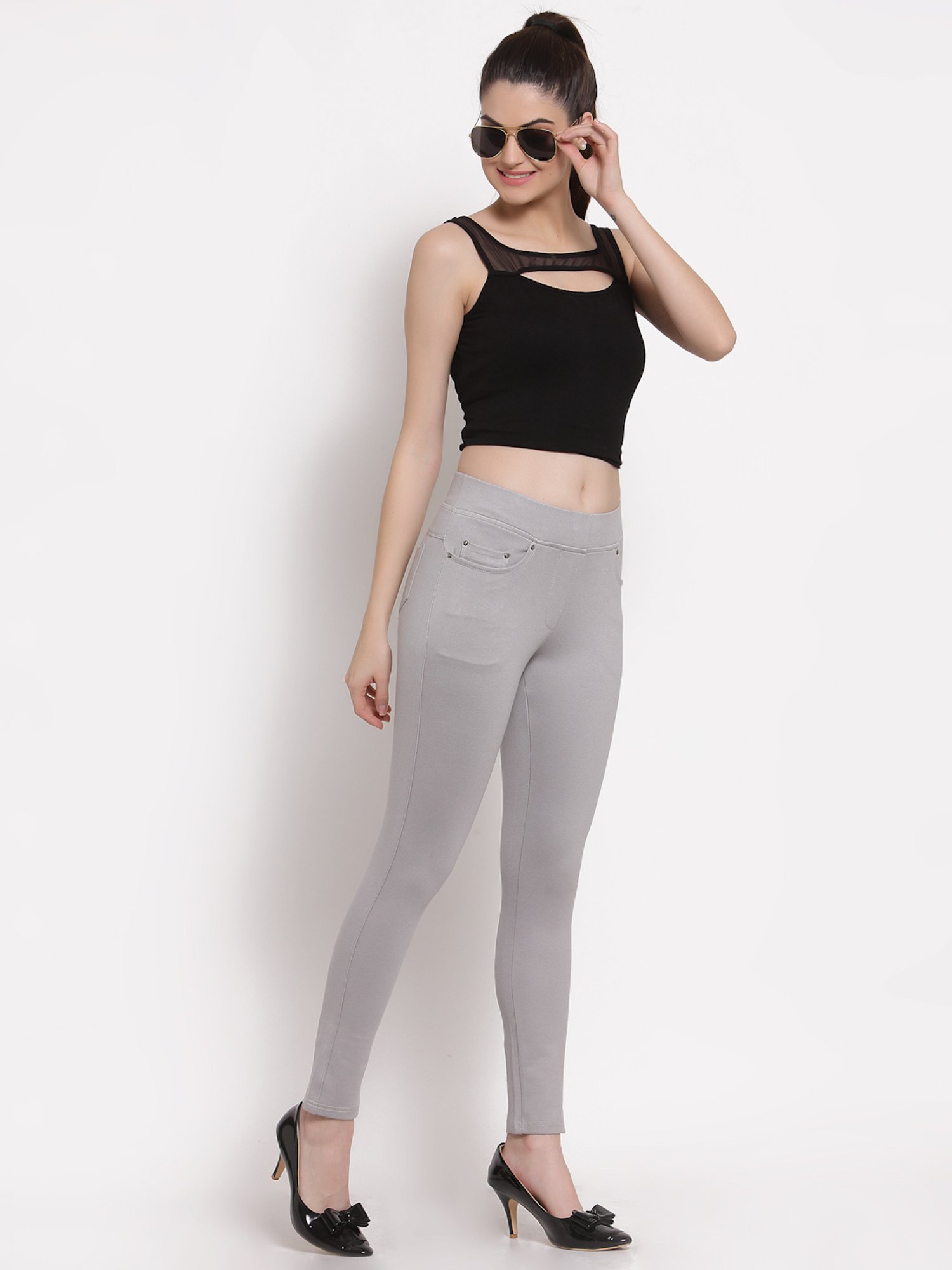 Westwood Grey Skinny Fit Jeggings