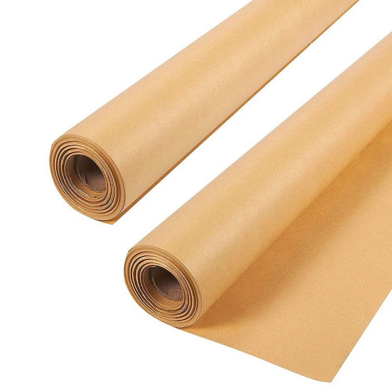 2-Pack Jumbo Brown Kraft Paper Roll for Packing, Crafts, Wrapping, Shipping - 30 x 1200 inches