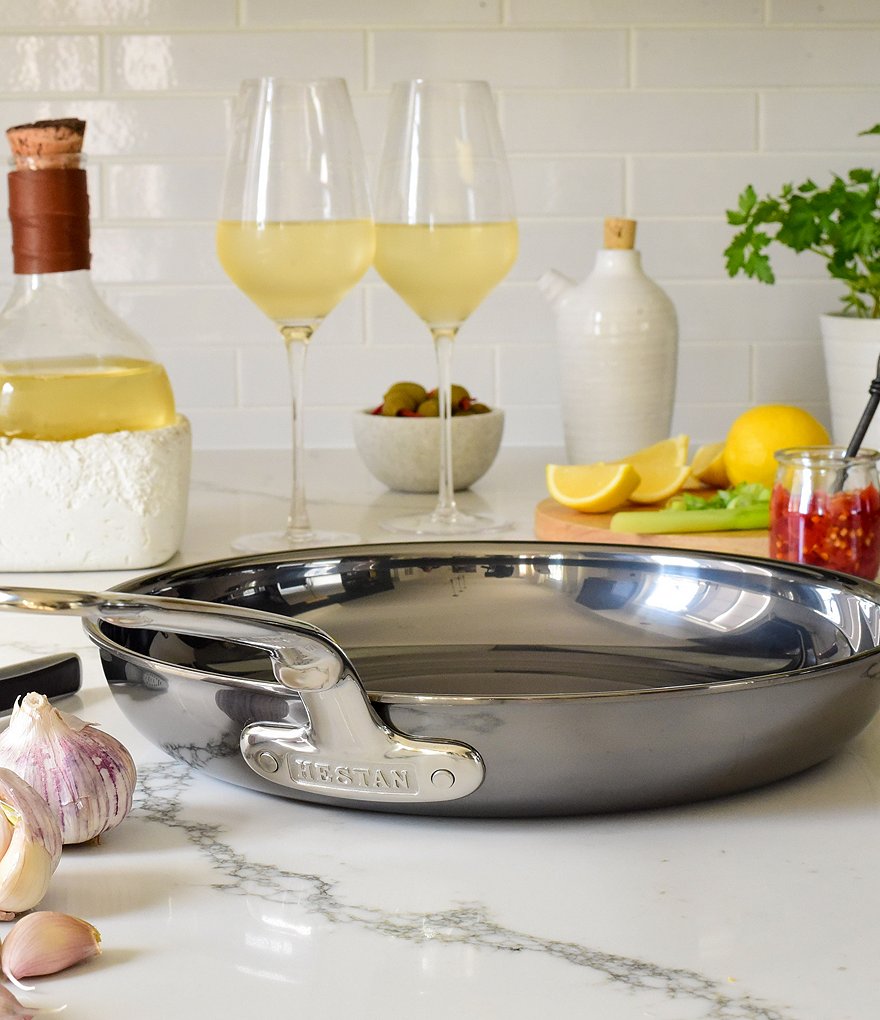 Hestan NanoBond Titanium Stainless Steel Skillet/Fry Pan, 12.5#double;
