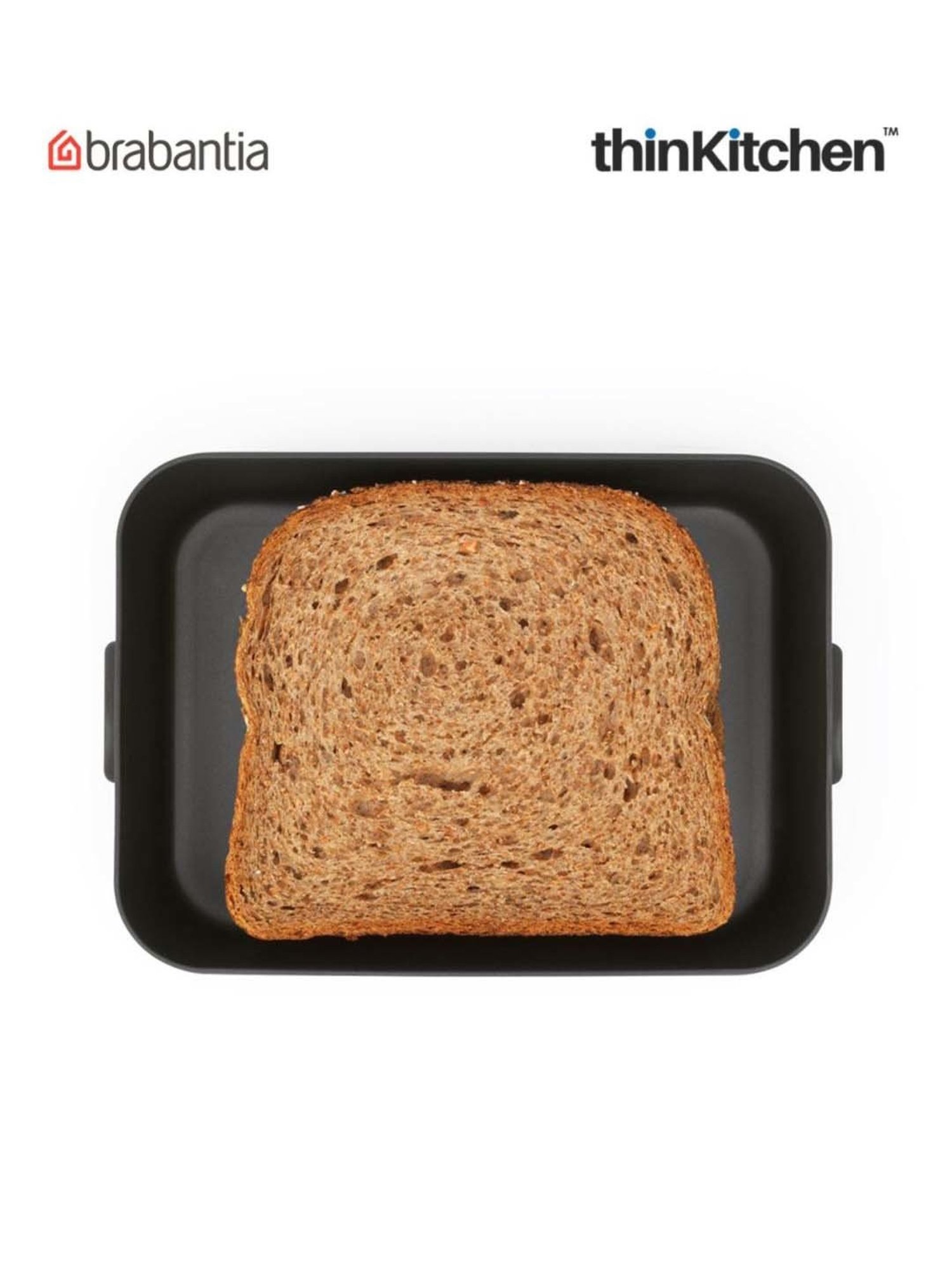 Brabantia Dark Grey Plastic Make & Take Medium Lunch Box (1.1 L)