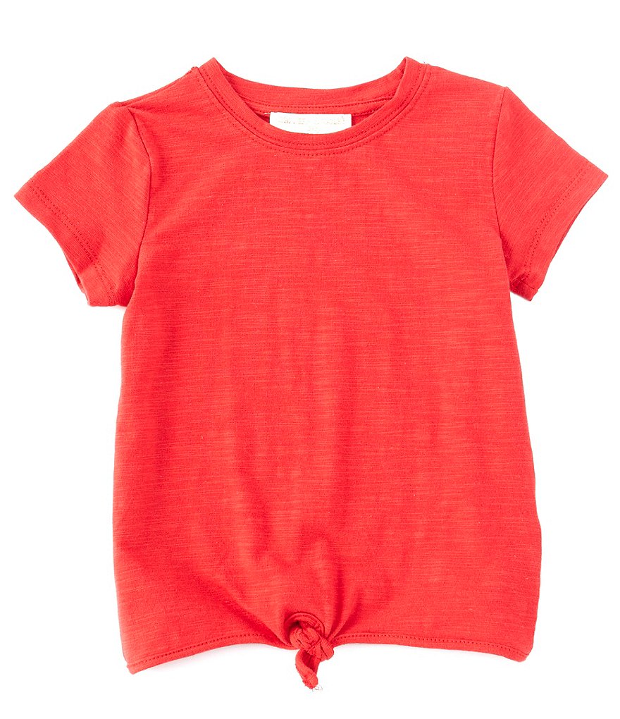 Chelsea & Violet Baby Girls 12-24 Months Short Sleeve Knit Tie Front Top