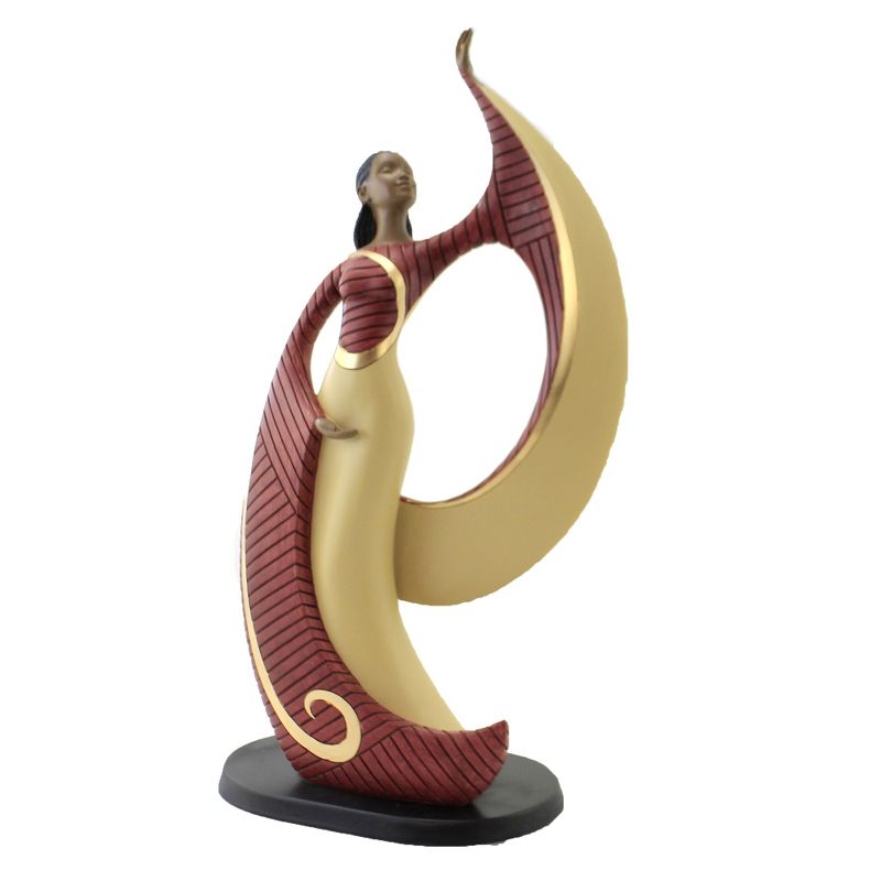 Black Art 14.5" Woman Dancer Figurine  -  Decorative Figurines