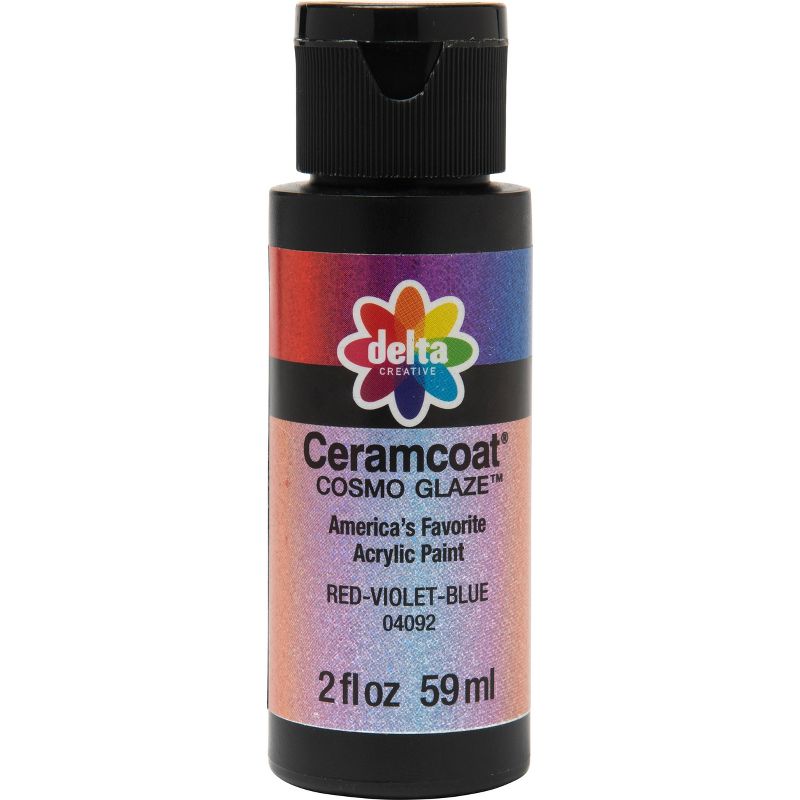 Delta Ceramcoat Cosmo Glaze Acrylic Paint (2oz) - Red-Violet-Blue