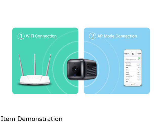 ESCAM G16 1080P Mini WiFi Night Vision Battery Camera with Audio Support AP Hotspot 64GB Card Video Recorder