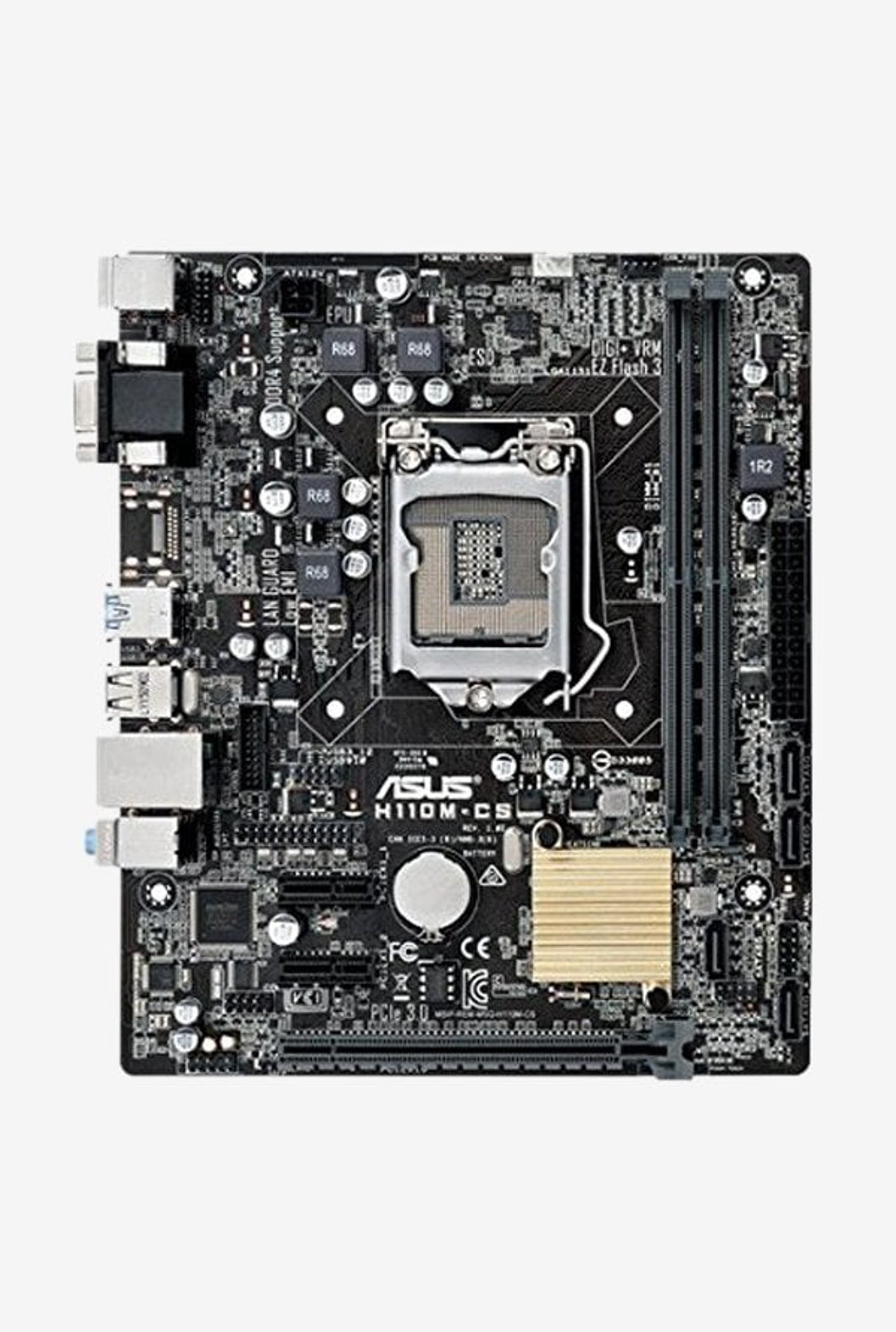 Asus H110M-CS H110 Chipset Motherboard (Black)