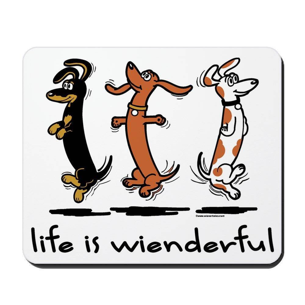 CafePress - Life is Wienderful - Non-Slip Rubber Mousepad, Gaming Mouse Pad