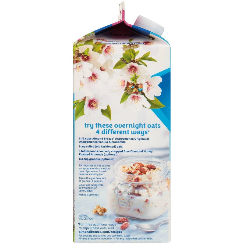 Blue Diamond Almond Breeze Unsweetened Vanilla Almond Milk - 96 fl oz