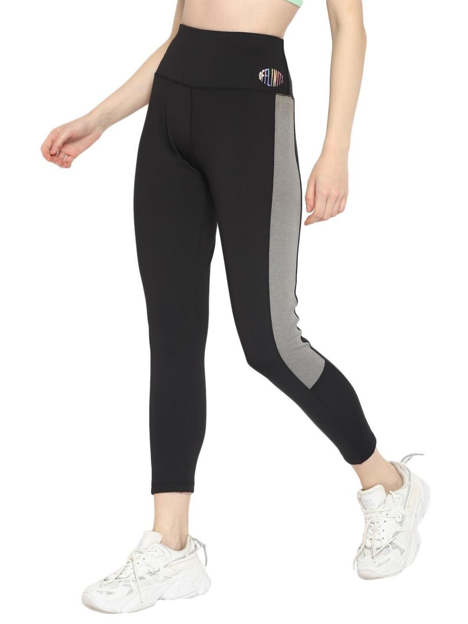 OFF LIMITS Black Color Blocked Tights