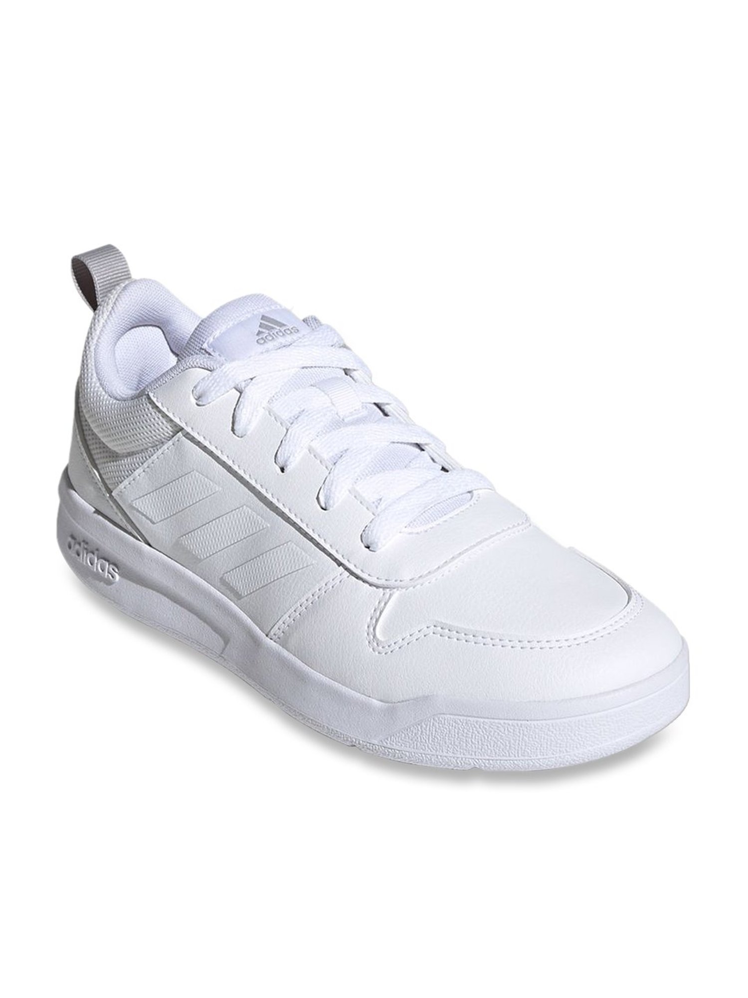 Adidas Kids's Tensaur White Running Shoes