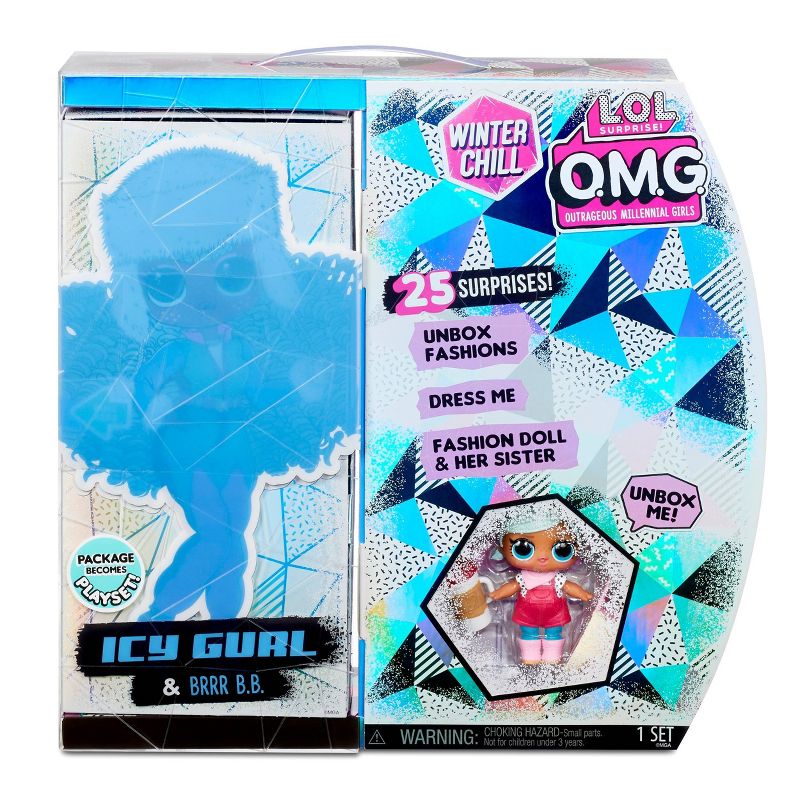 L.O.L. Surprise! OMG Winter Chill Icy Gurl Fashion Doll & Brrr B.B. Doll