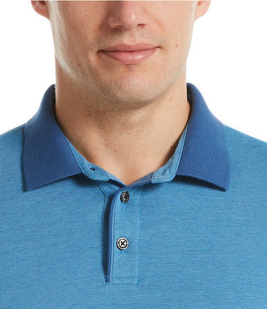 Perry Ellis Big & Tall Iconic Performance Stretch Short-Sleeve Polo Shirt