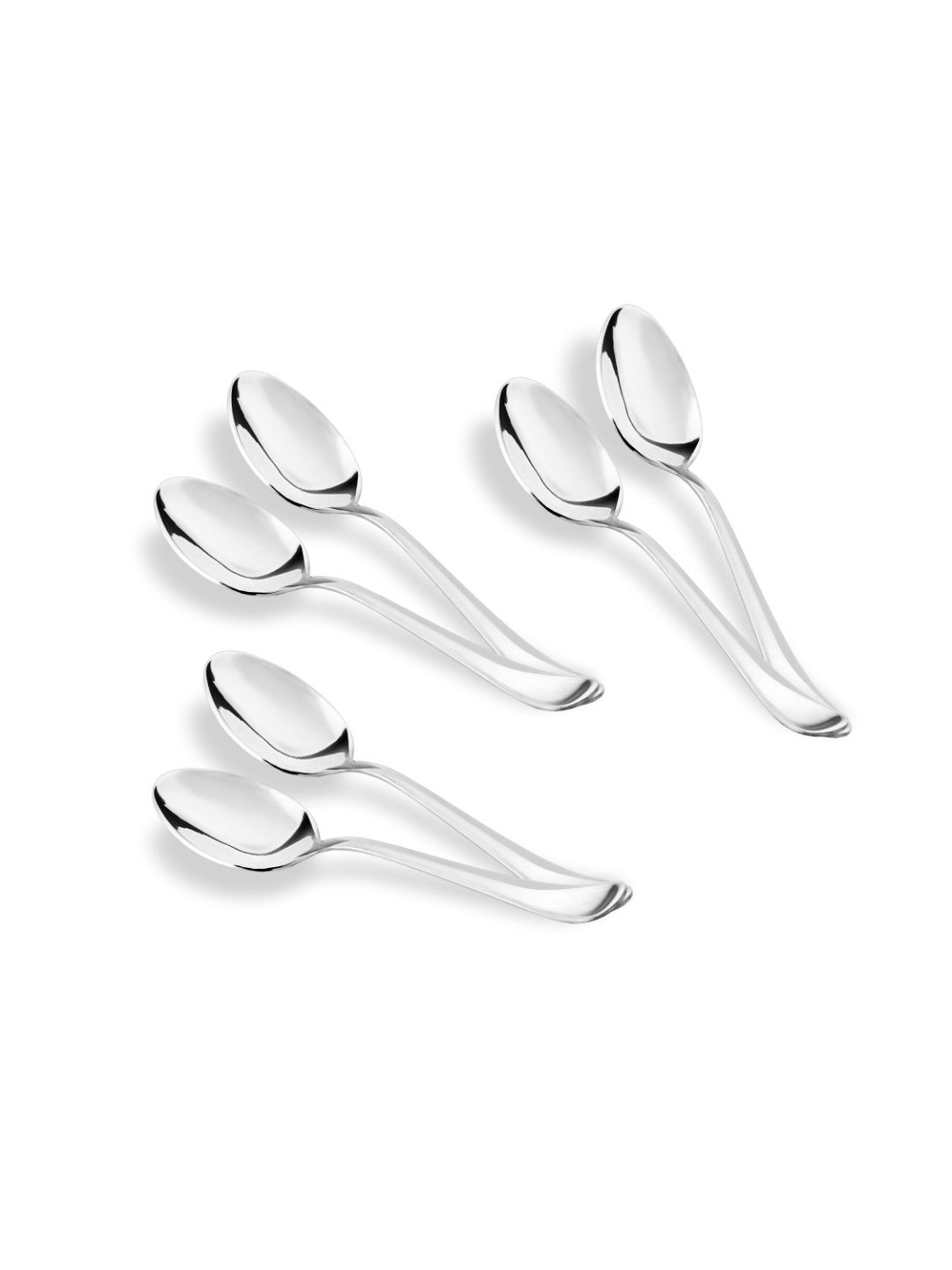 Sumeet Stainless Steel Premium Quality Baby / Medium Spoon set of 6 Pc � (16cm L) (1.6mm Thick)