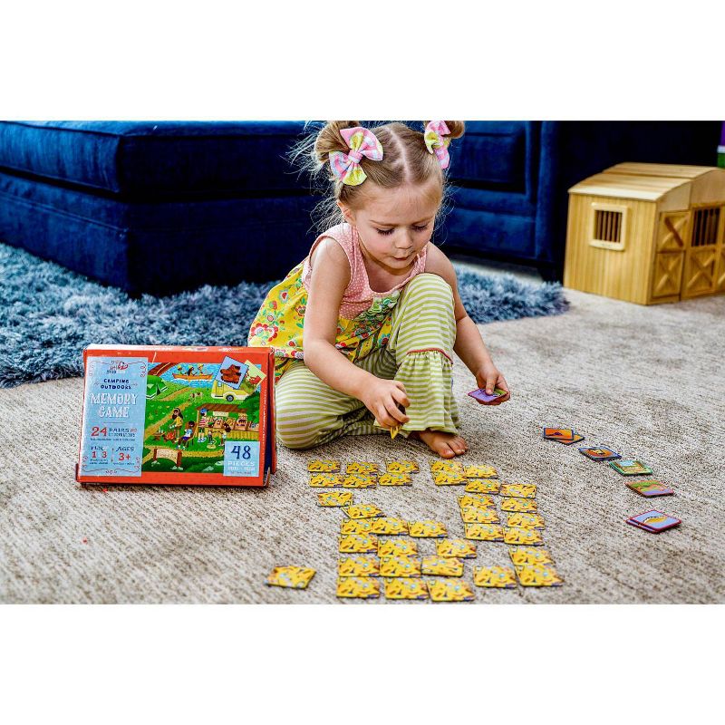 Little Likes Kids Camping Outdoors Memory Game