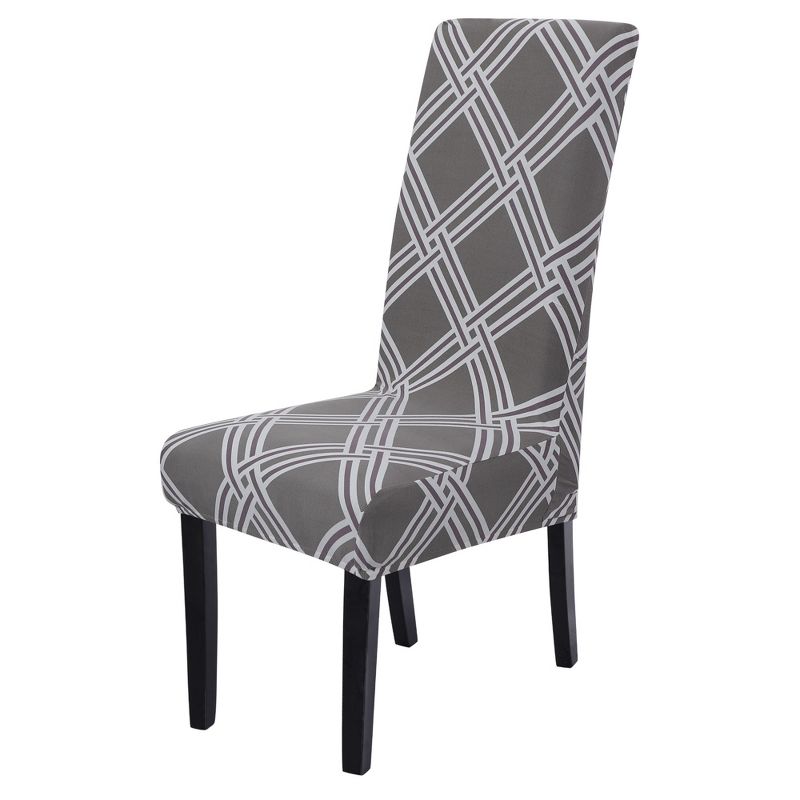 1 Pc Polyester Stretch Dining Chair Slipcovers Multicolored  - PiccoCasa