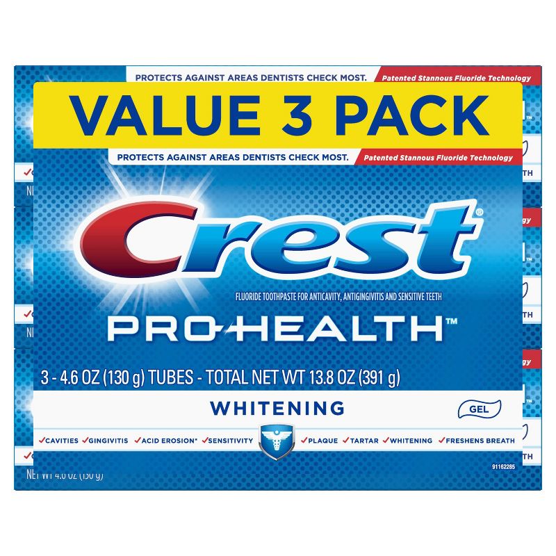 Crest Pro-Health Whitening Gel Toothpaste - 4.6oz/3pk