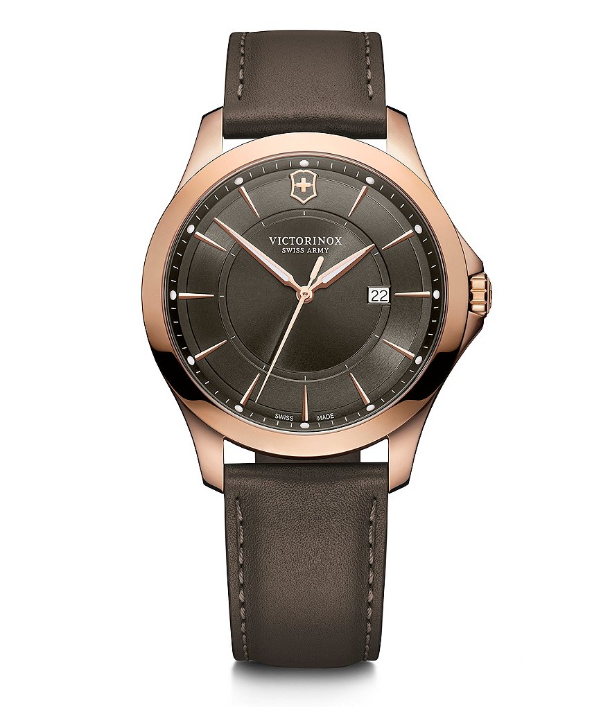 Victorinox Swiss Army Alliance Large Leather Watch