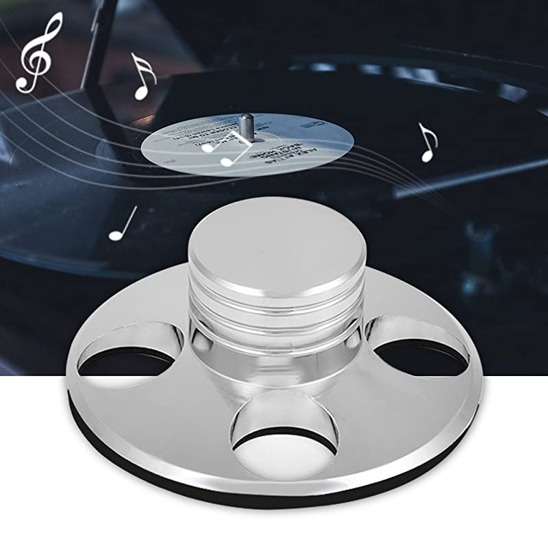 Record Weight Clamp Audio Turntable Metal Disc Stabilizer for LP Vinyl Record PlayerSliver
