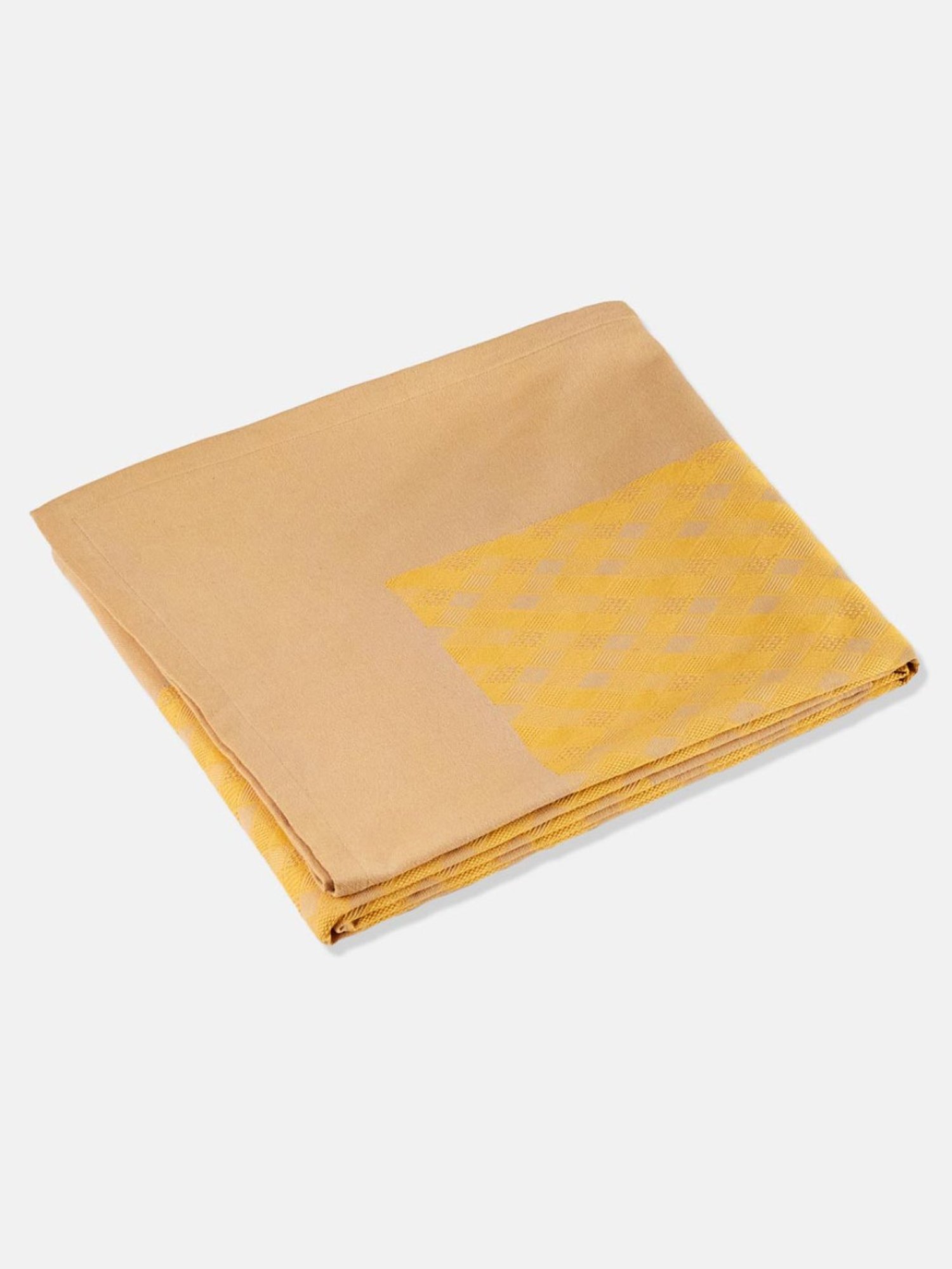 Romee Beige Cotton Checks Table Linen Sets