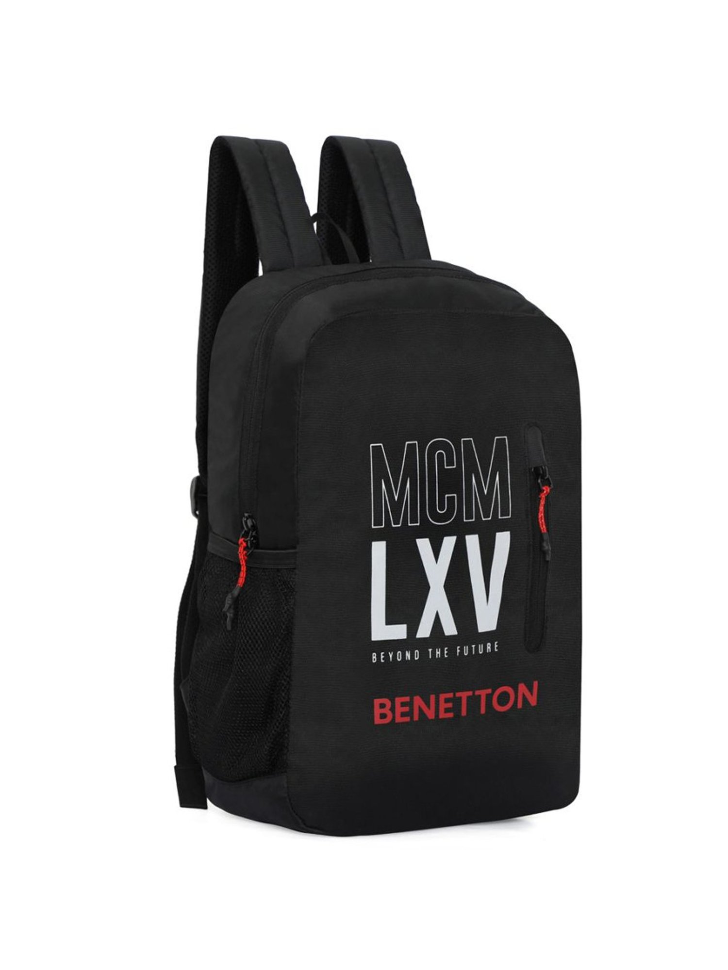 United Colors of Benetton Caspian 16 Ltrs Black Medium Laptop Backpack